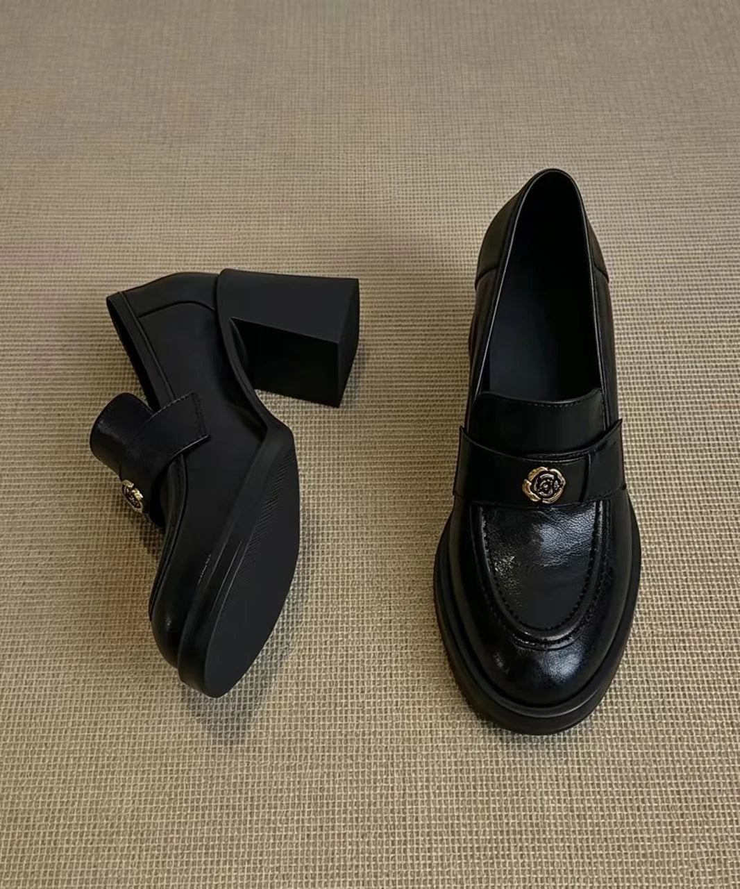 Dames Loafers Chunky Retro Stijl 4