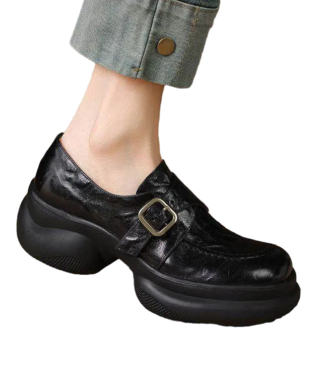 Dames Loafers Met Plateauzool Modern Design 0