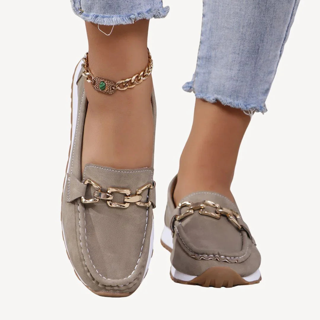 Dames Loafers met Kettingdetail 6