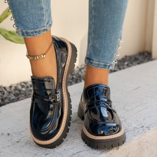 Dames Loafers met Plateau en Antislipzool 7