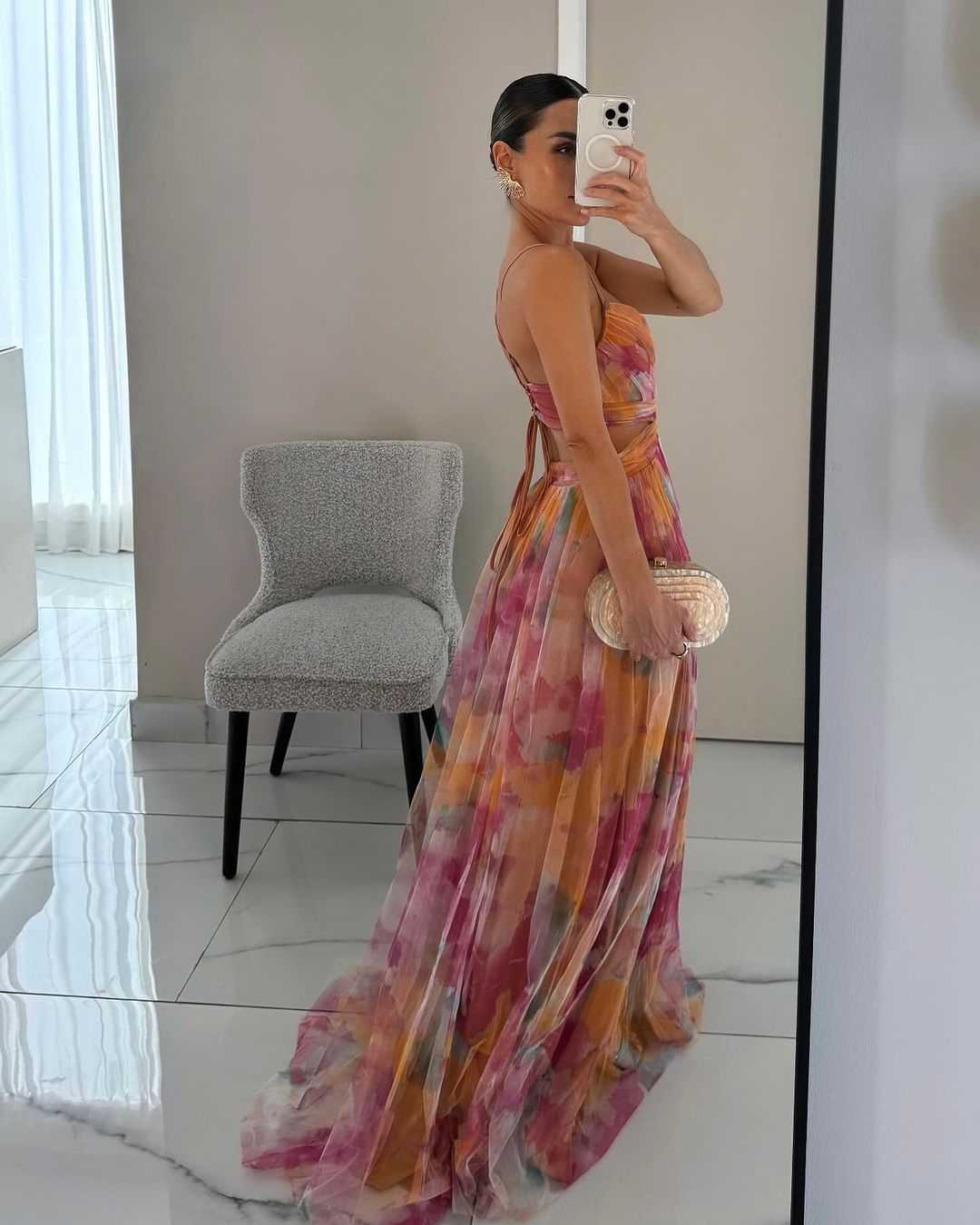 Dames Maxi-jurk Bloemenprint 3