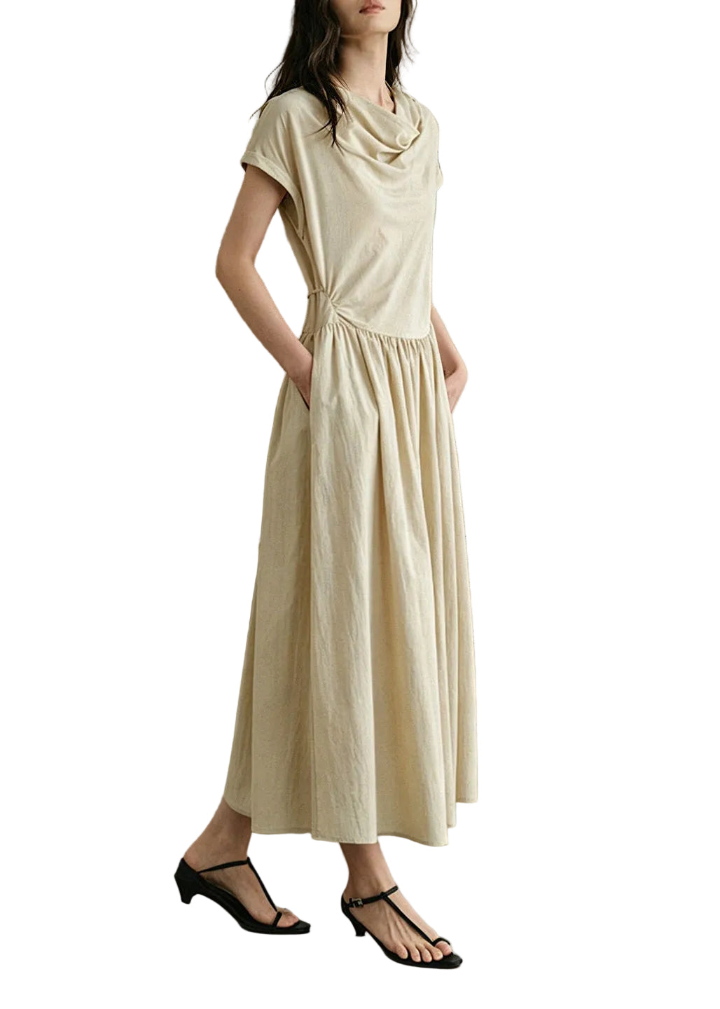 Dames Maxi-jurk Met Tailleband Zomerse Stijl 0