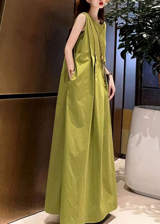 Dames Maxi-jurk Mouwloos O-hals Losvallend Model 2