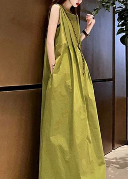Dames Maxi-jurk Mouwloos O-hals Losvallend Model 4