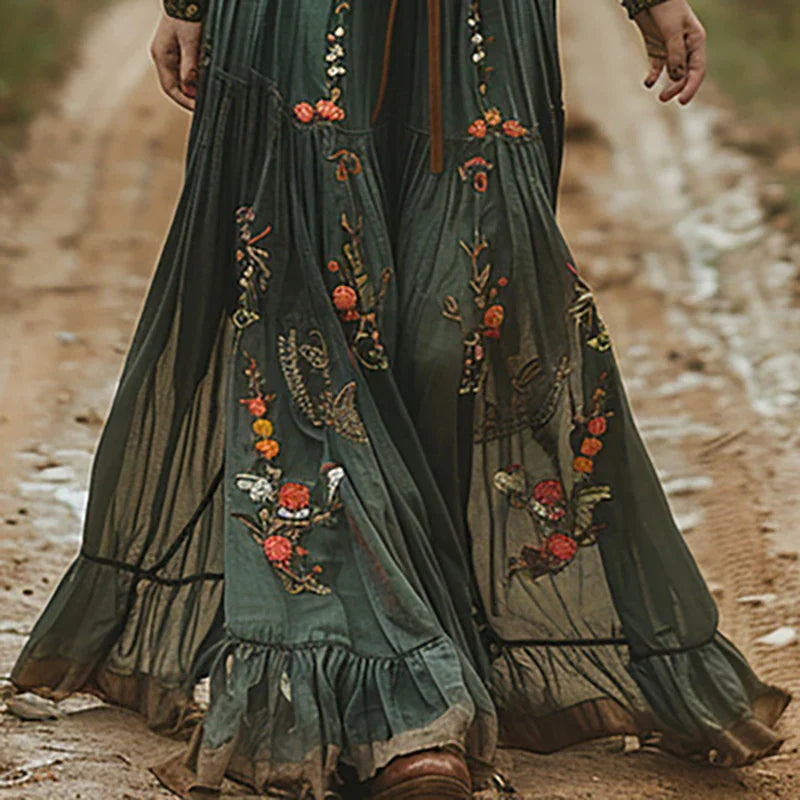 Dames Maxi Jurk Bohemian Bloemenstijl 2