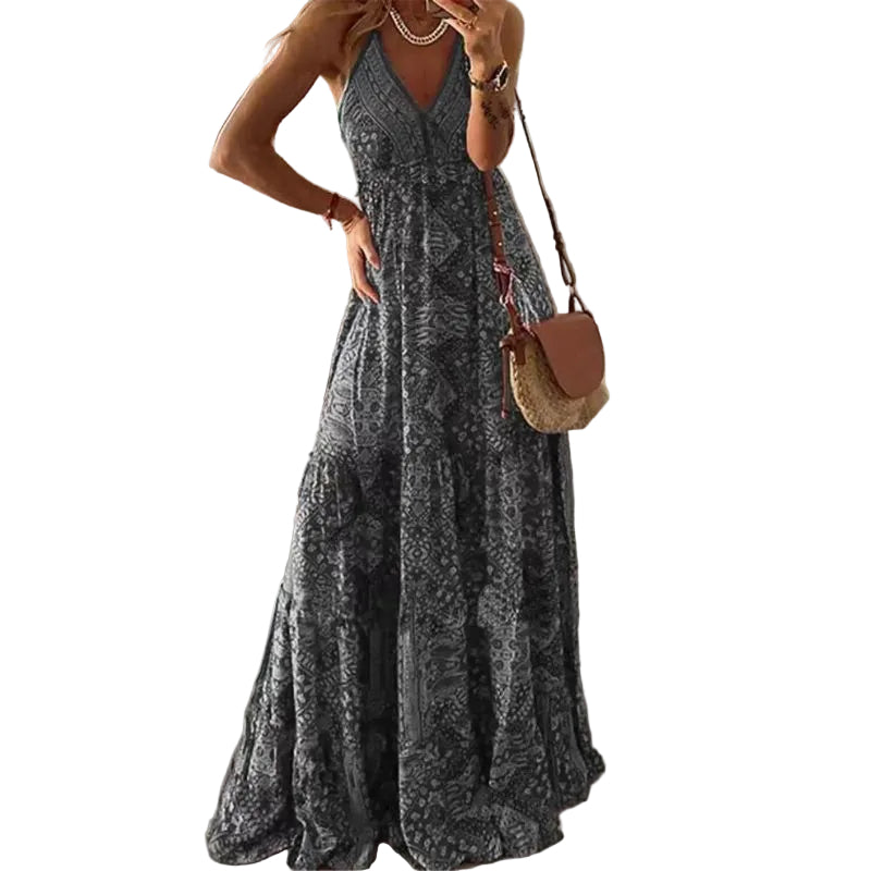 Dames Maxi Jurk Boho Stijl 0