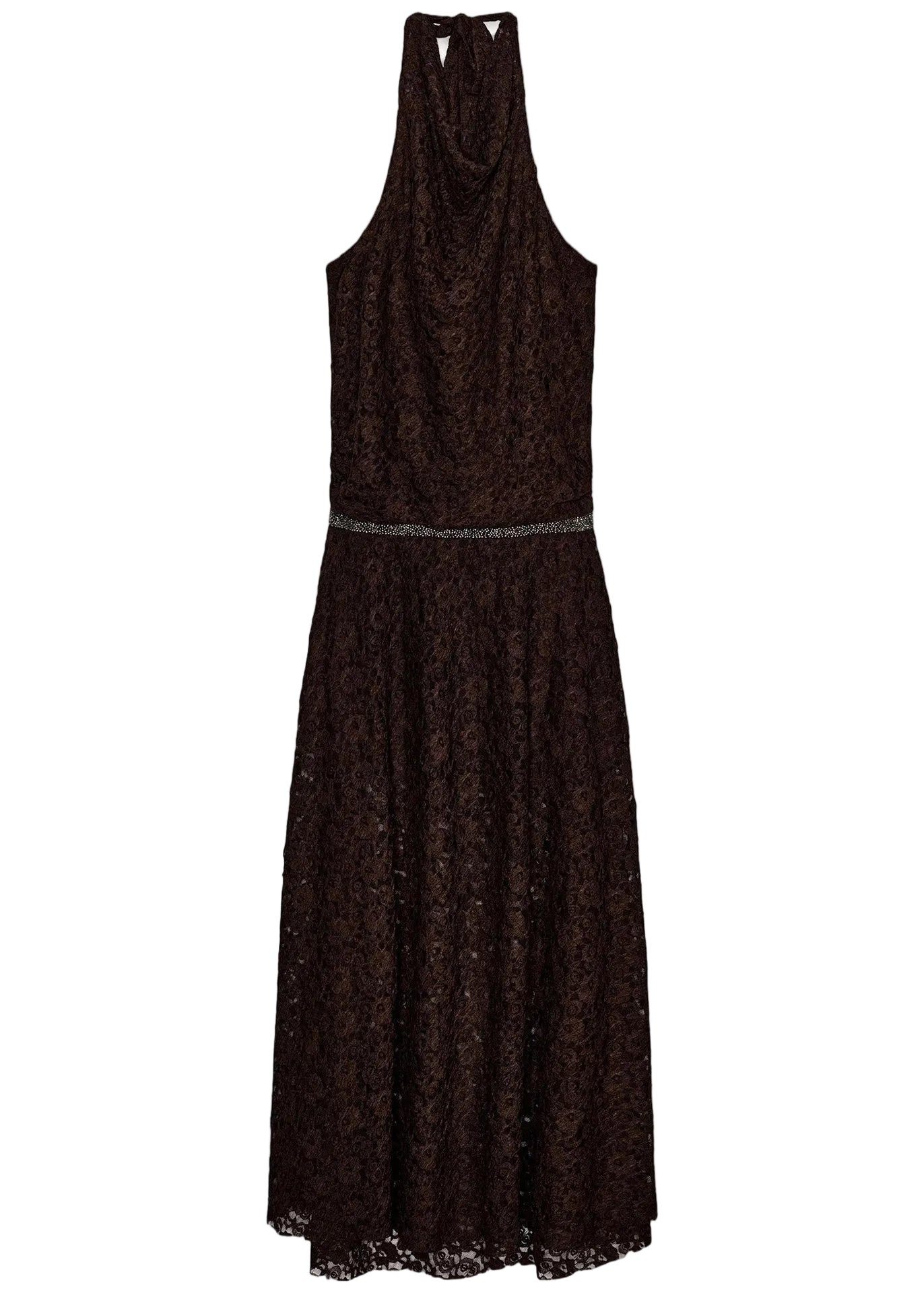 Dames Maxi Jurk Halter Rugloos Kant Zomerstijl 4