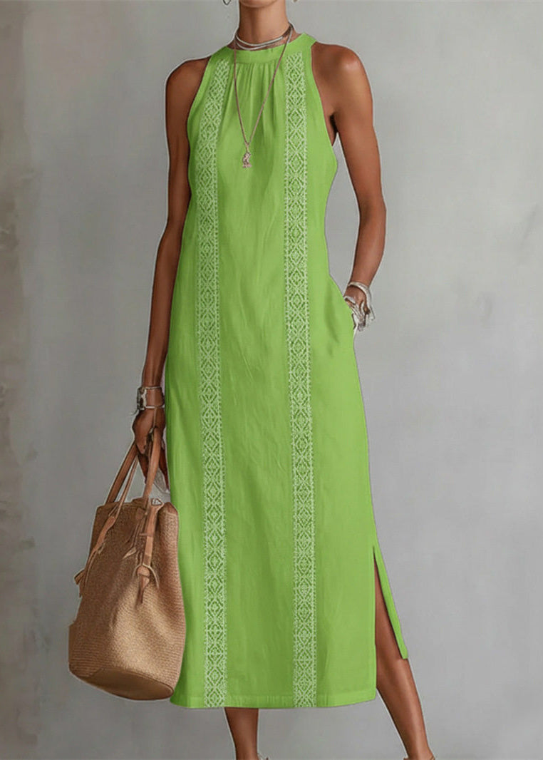 Dames Maxi Jurk Losse Pasvorm Zomerstijl 3