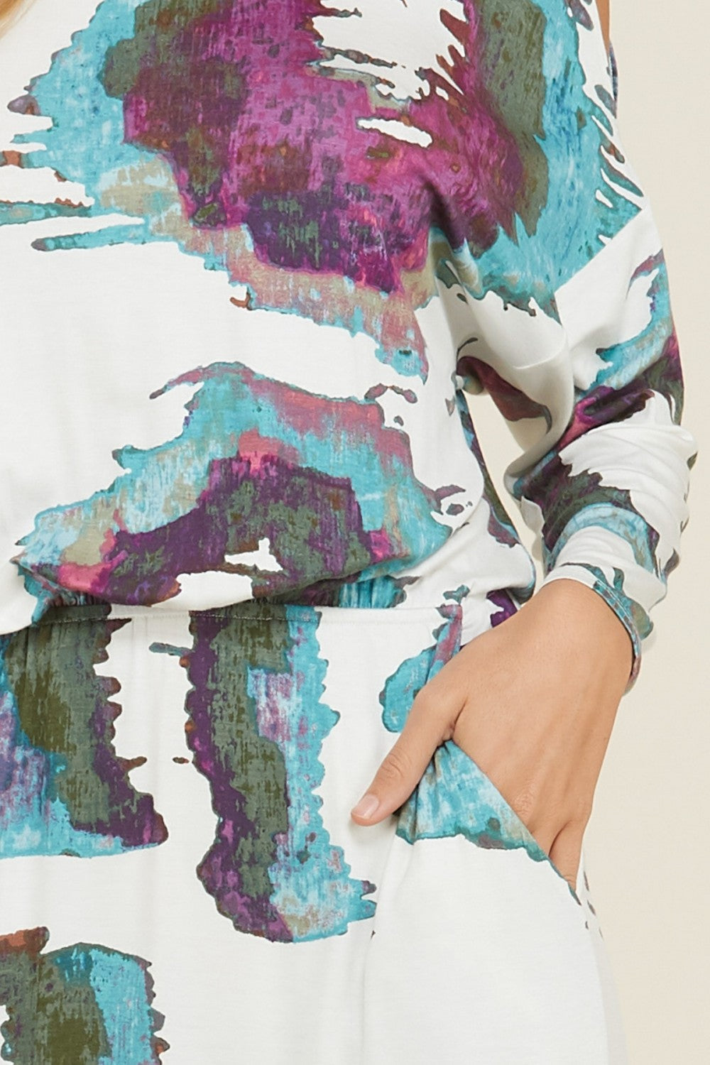 Dames Maxi Jurk Met Koude Schouders en Zakken 4