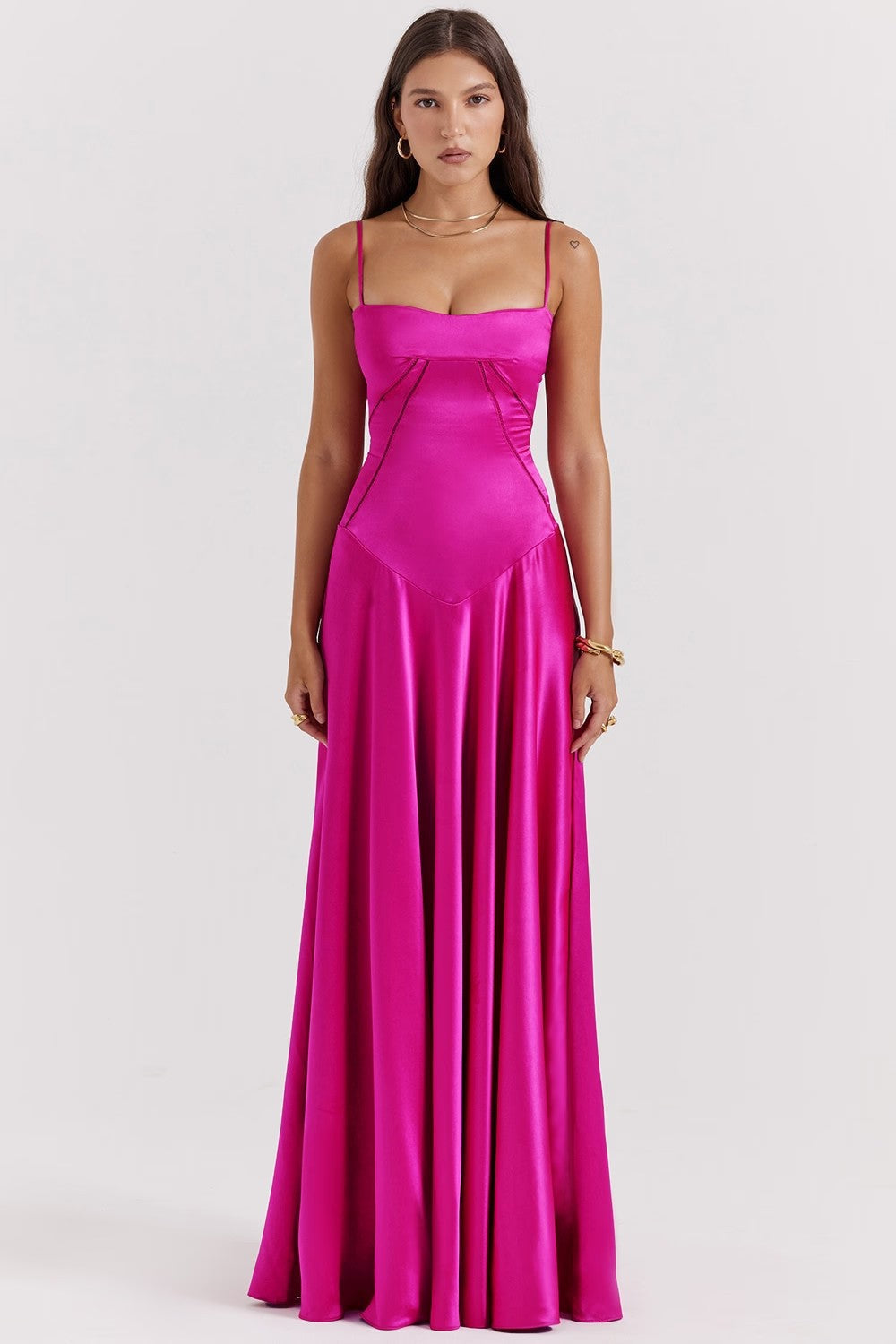 Dames Maxi Jurk Met Spaghettibandjes 4