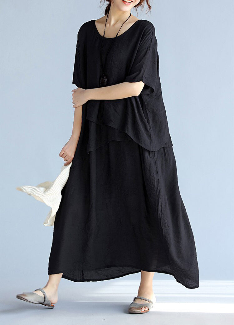 Dames Maxi Jurk Oversized Katoen 1