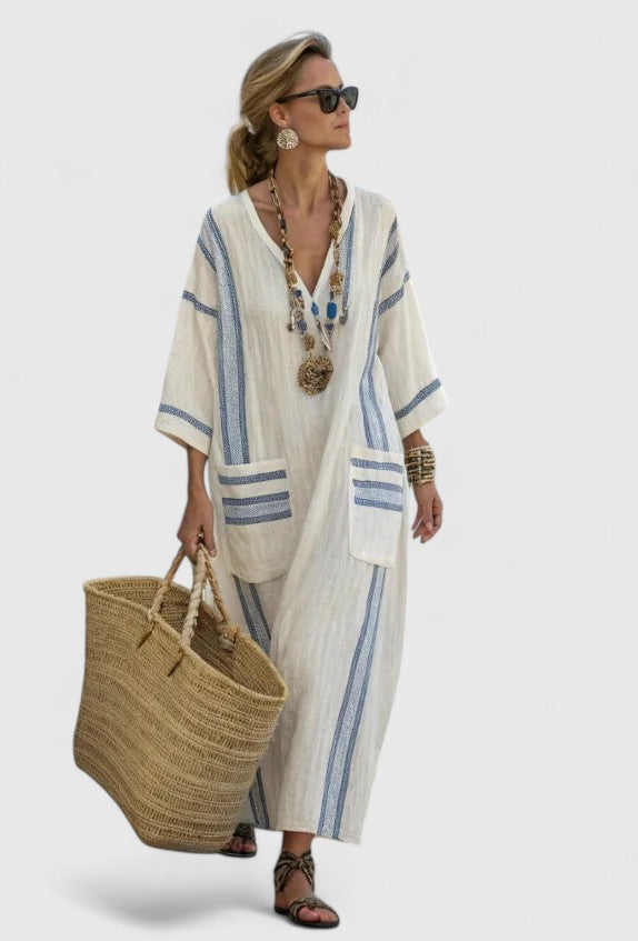 Dames Maxi Jurk Tijdloos Ontwerp voor Zomer en Formele Gelegenheden 4