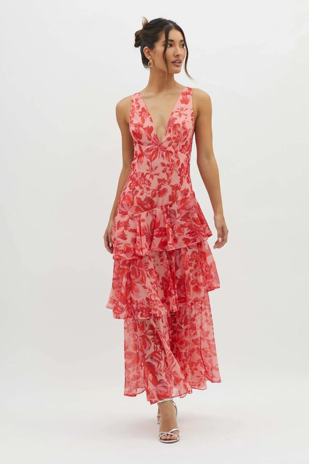 Dames Maxi Jurk Vloeiend 11