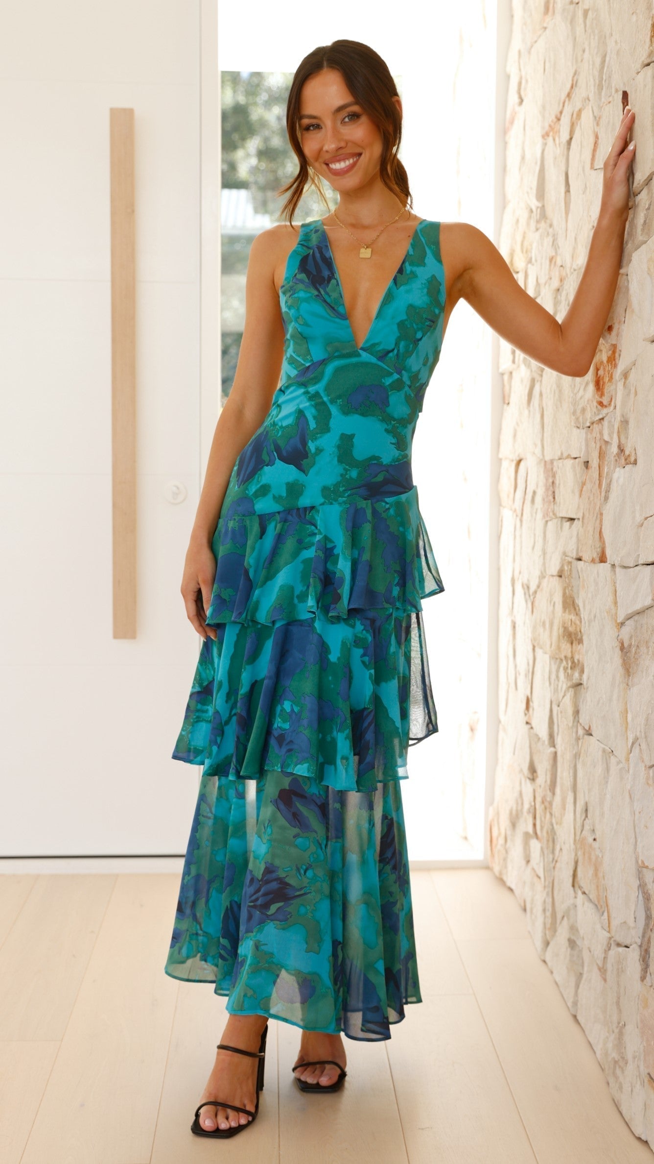 Dames Maxi Jurk Vloeiend 1