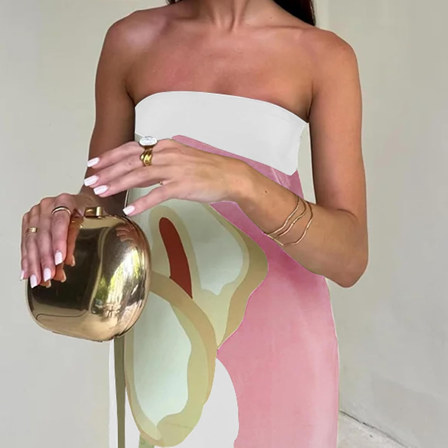 Dames Maxi Jurk Vloeiende Stijl Ademend 8