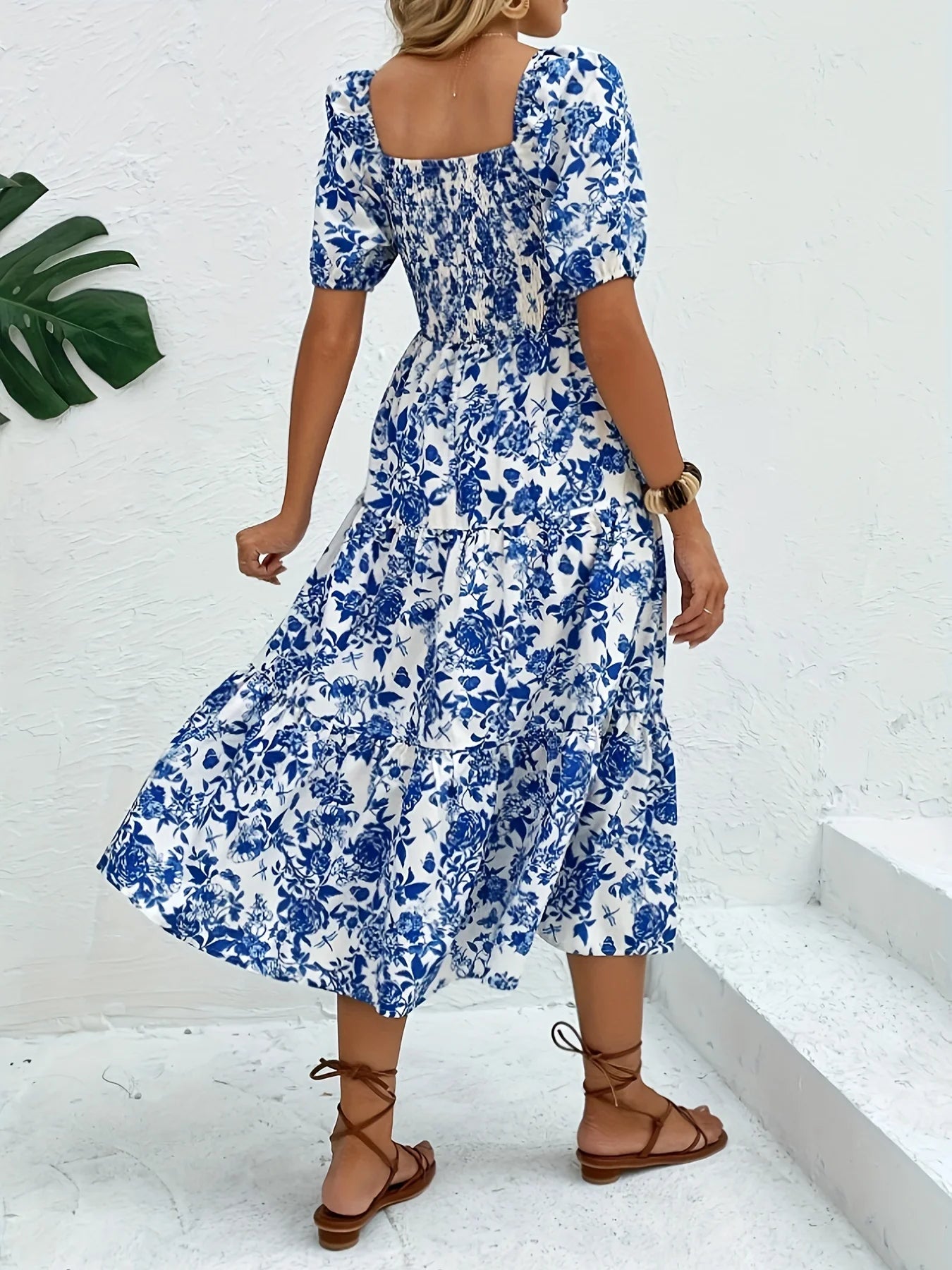 Dames Maxi Jurk met Bloemenprint 1