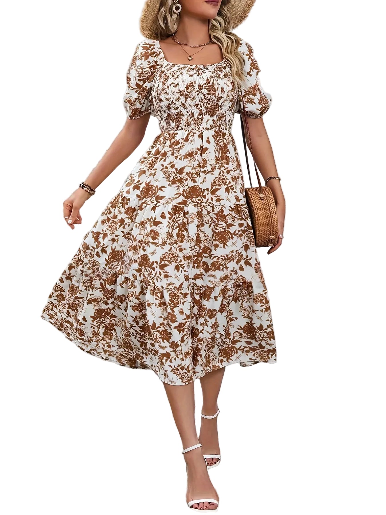 Dames Maxi Jurk met Bloemenprint 5