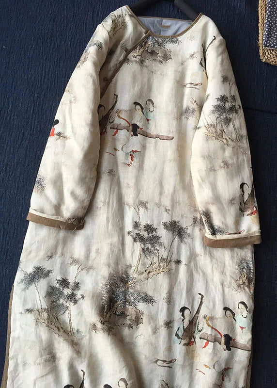 Dames Maxi Parka Patchwork Casual 4