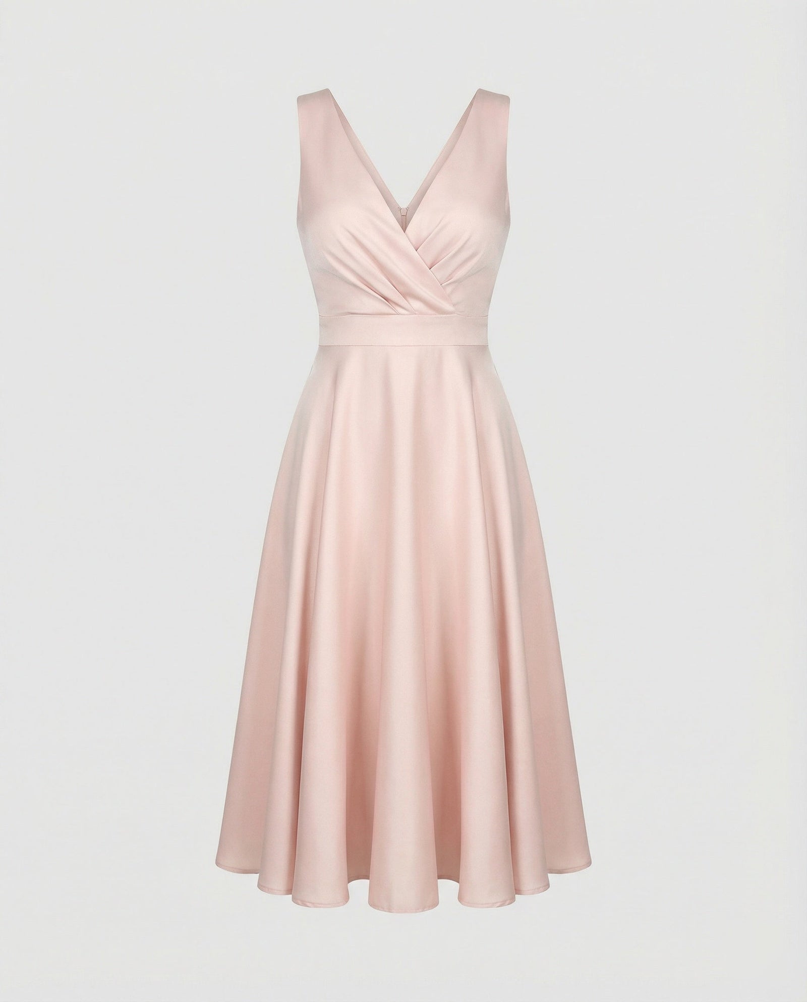 Dames Midi-jurk Trapeze V-hals Mouwloos 5