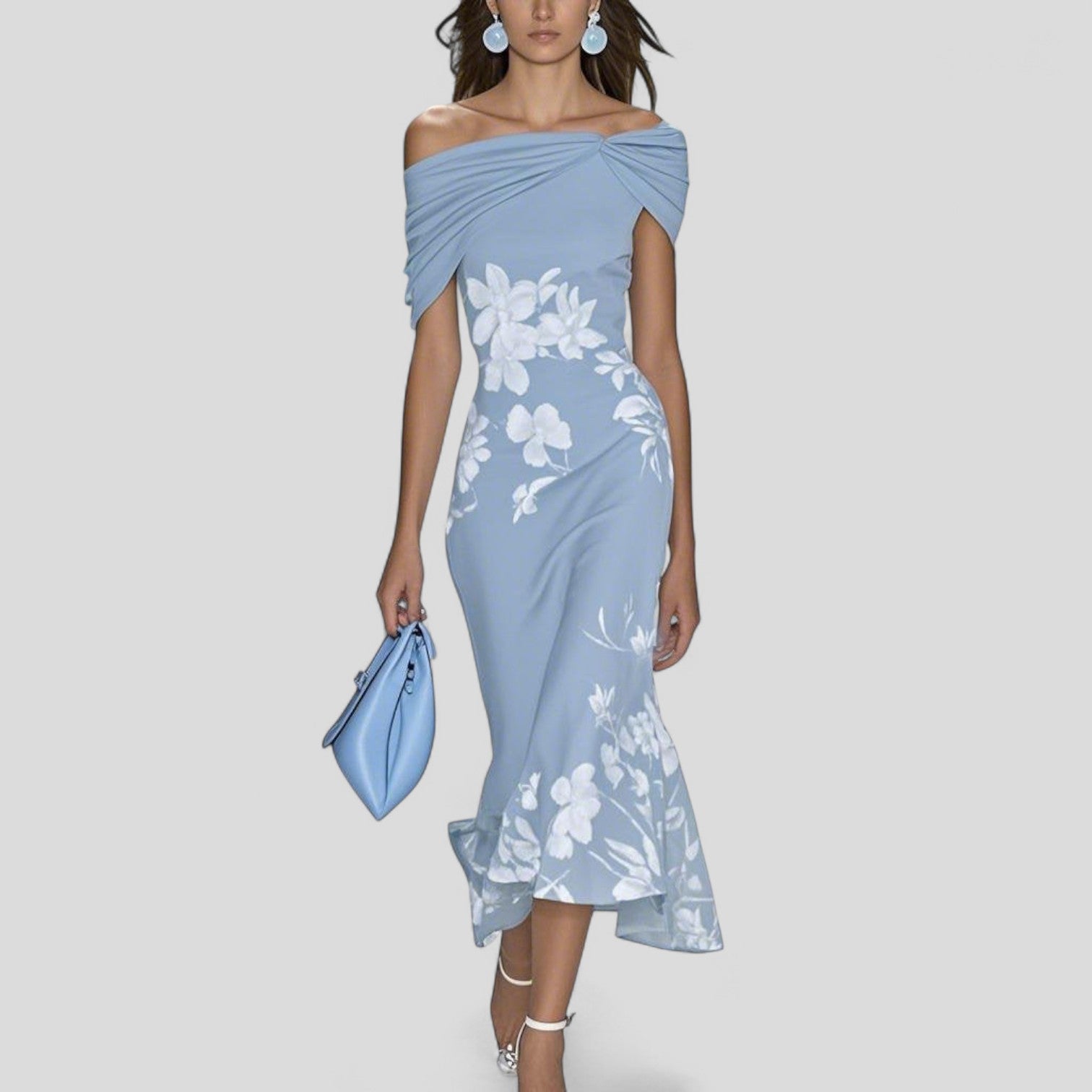 Dames Midi-jurk met Uniek Patroon 1
