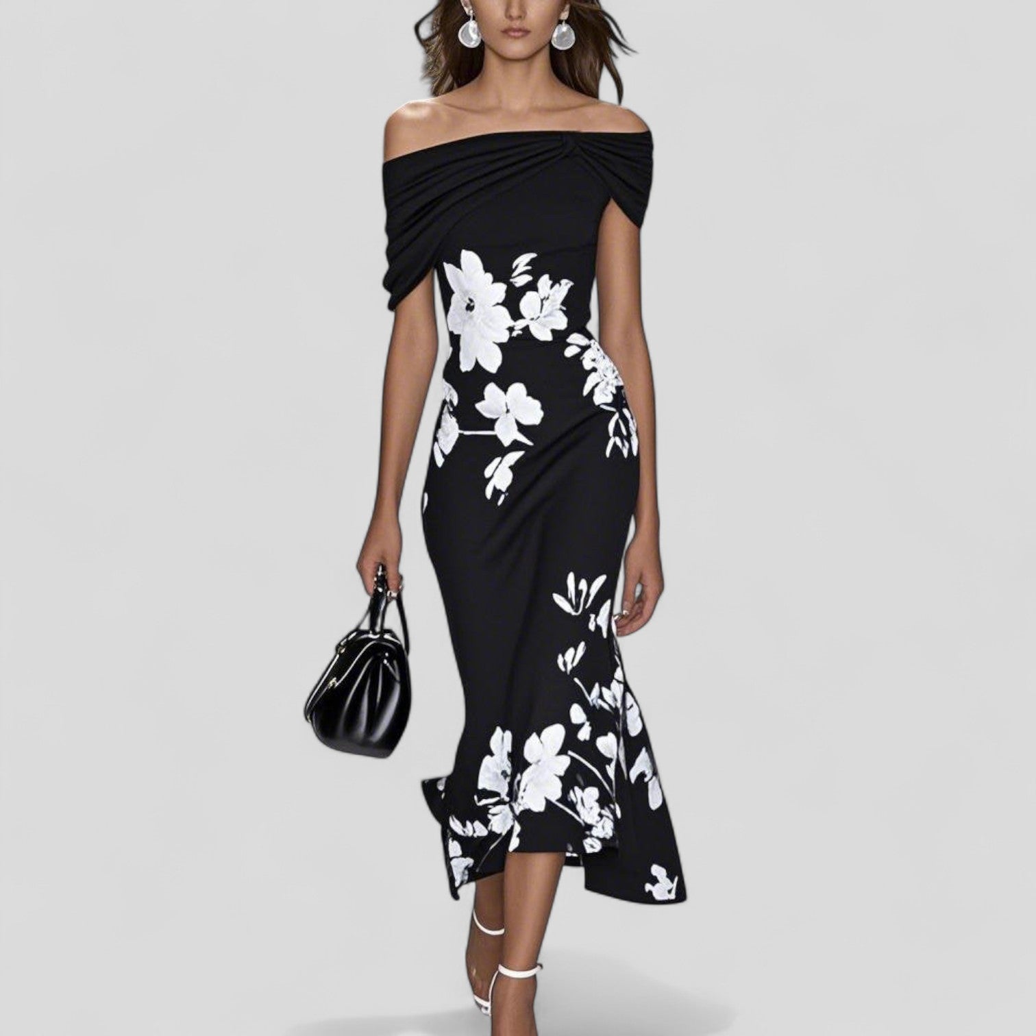 Dames Midi-jurk met Uniek Patroon 2
