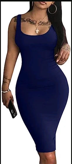 Dames Midi Jurk Mouwloos voor Zomer 8