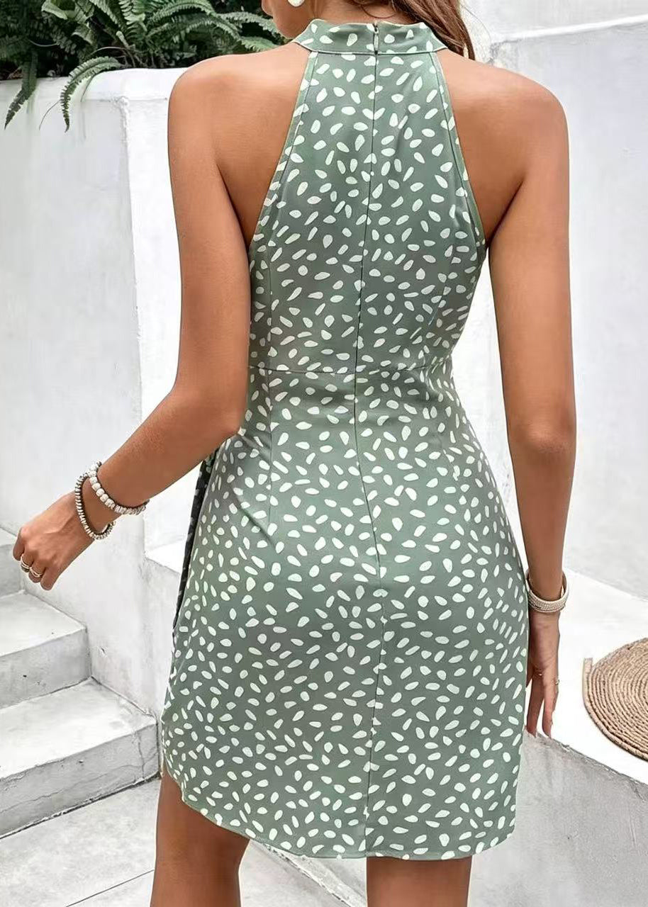 Dames Midjurk Casual Met Tailleprint En Stropdas 3