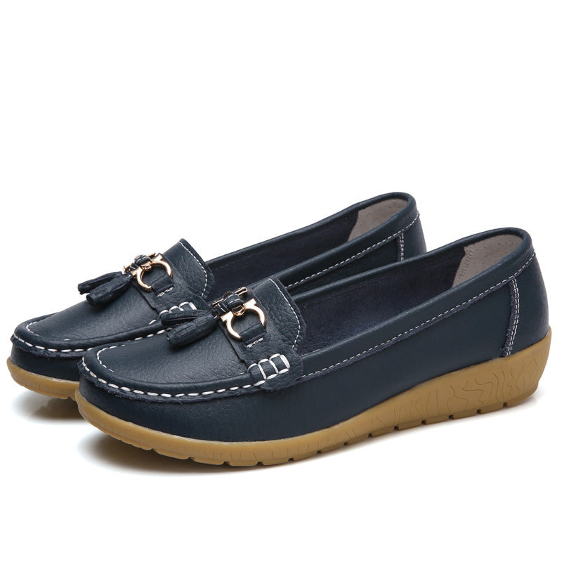 Dames Mocassins met Decoratieve Gesp 4