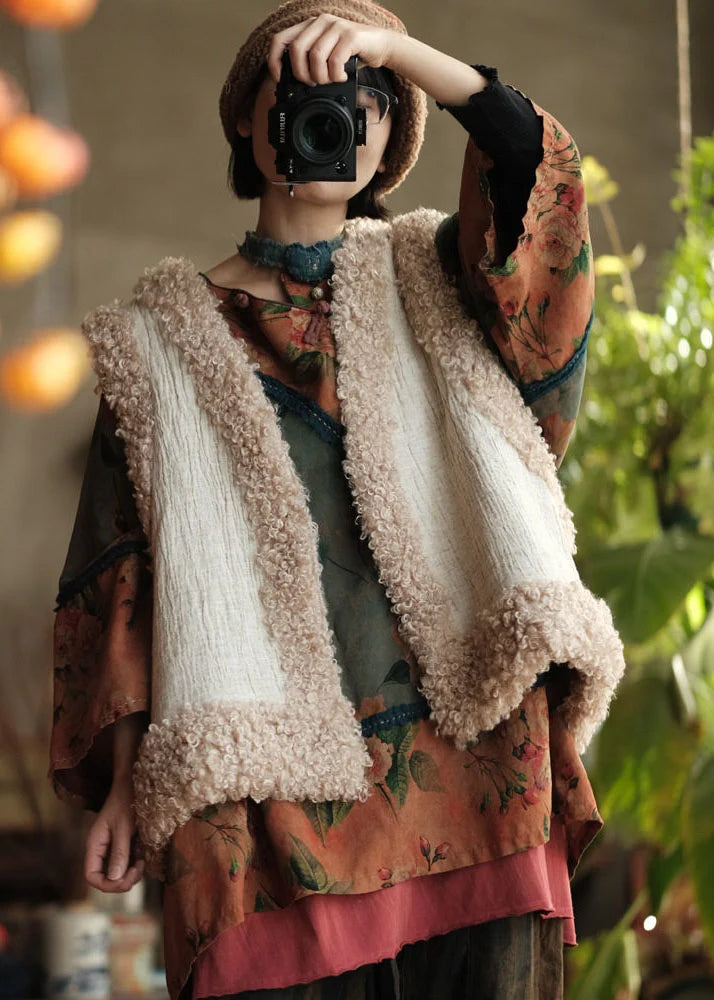 Dames Mouwloos Vest Vintage Stijl Patchwork 1