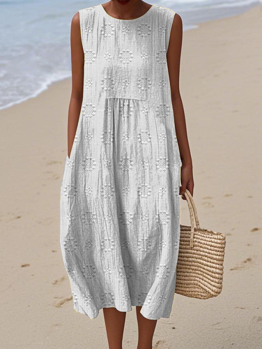 Dames Mouwloze Jurk Casual Zomerstijl 3