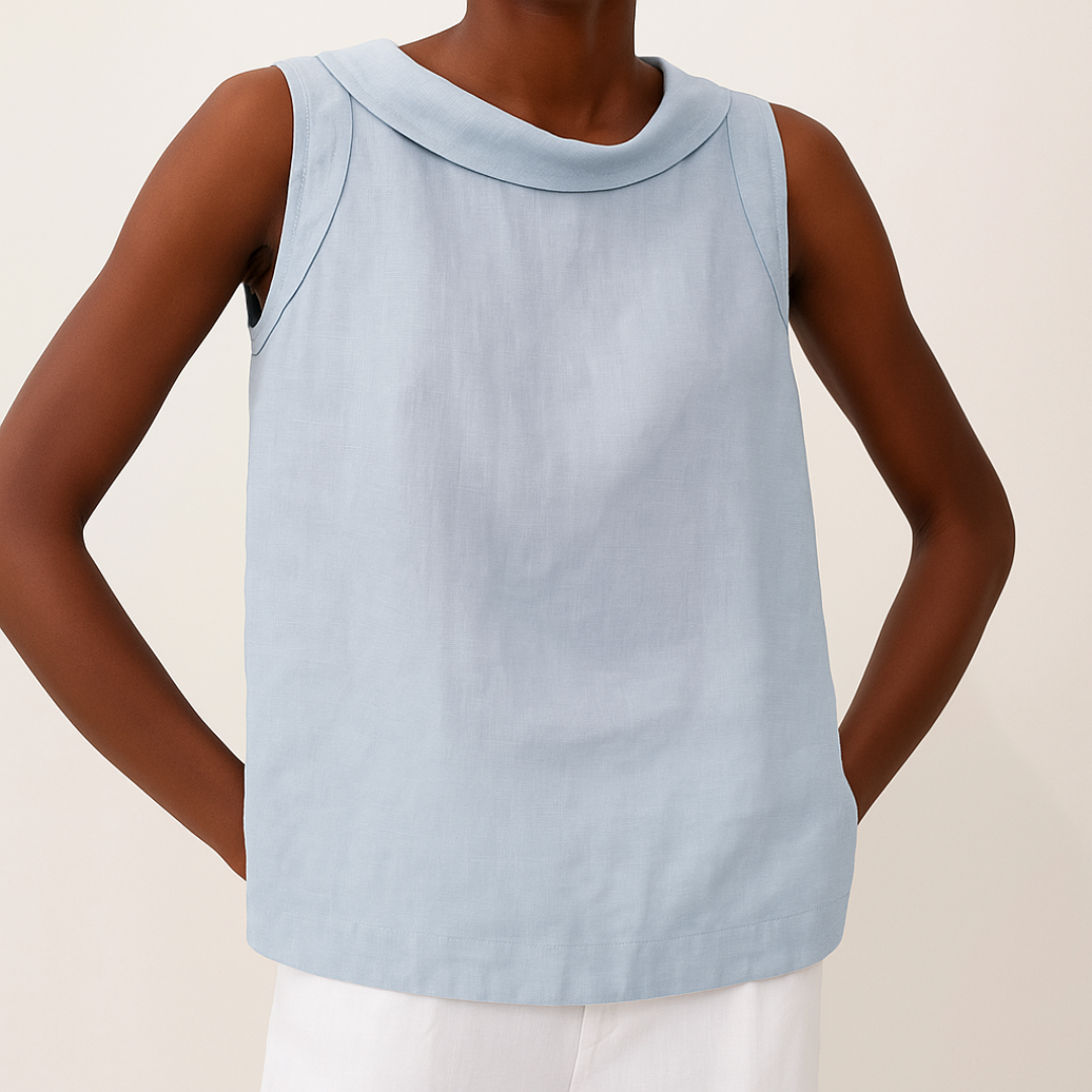 Dames Mouwloze Top Met Rolkraag Voor Een Chique Zomerlook 4