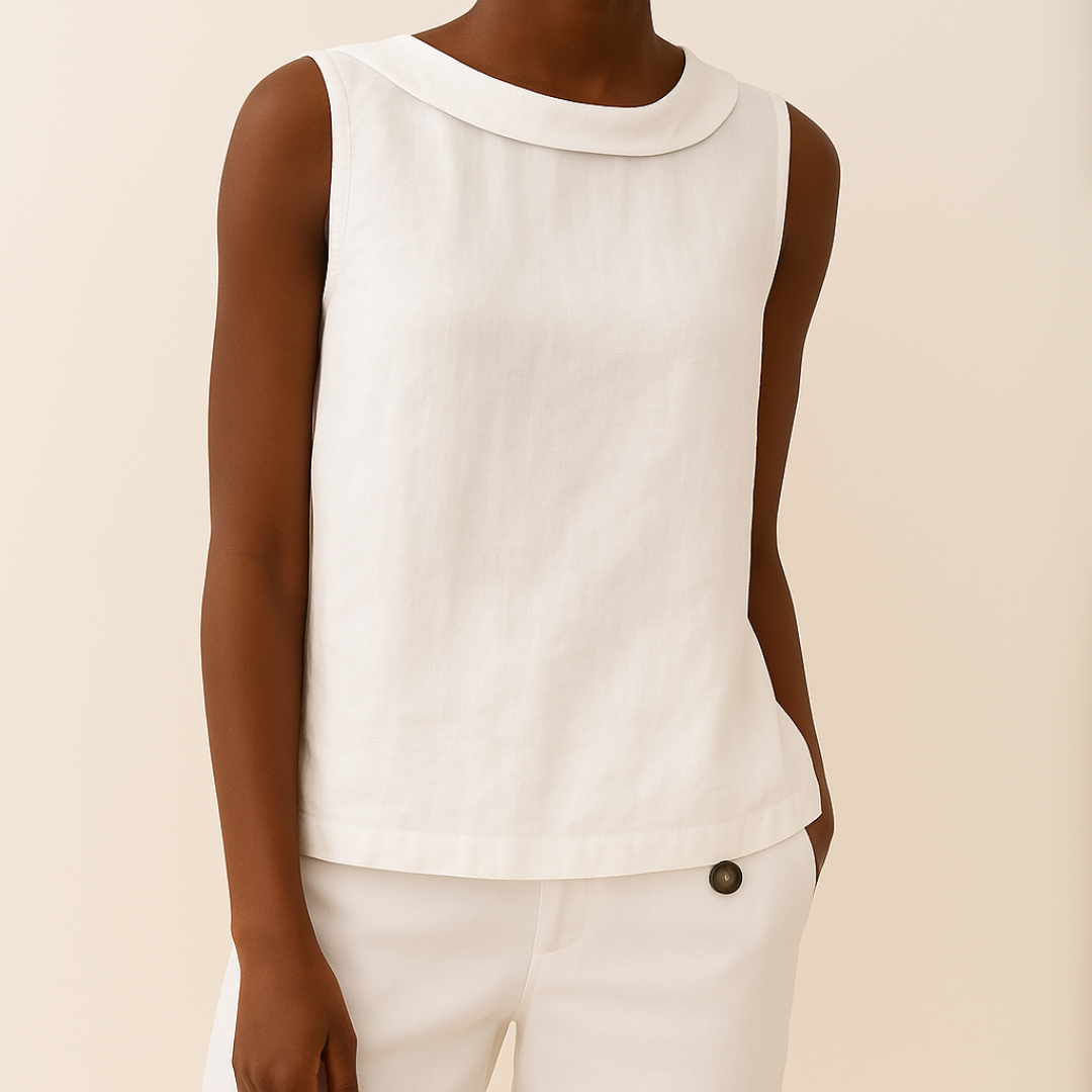 Dames Mouwloze Top Met Rolkraag Voor Een Chique Zomerlook 5