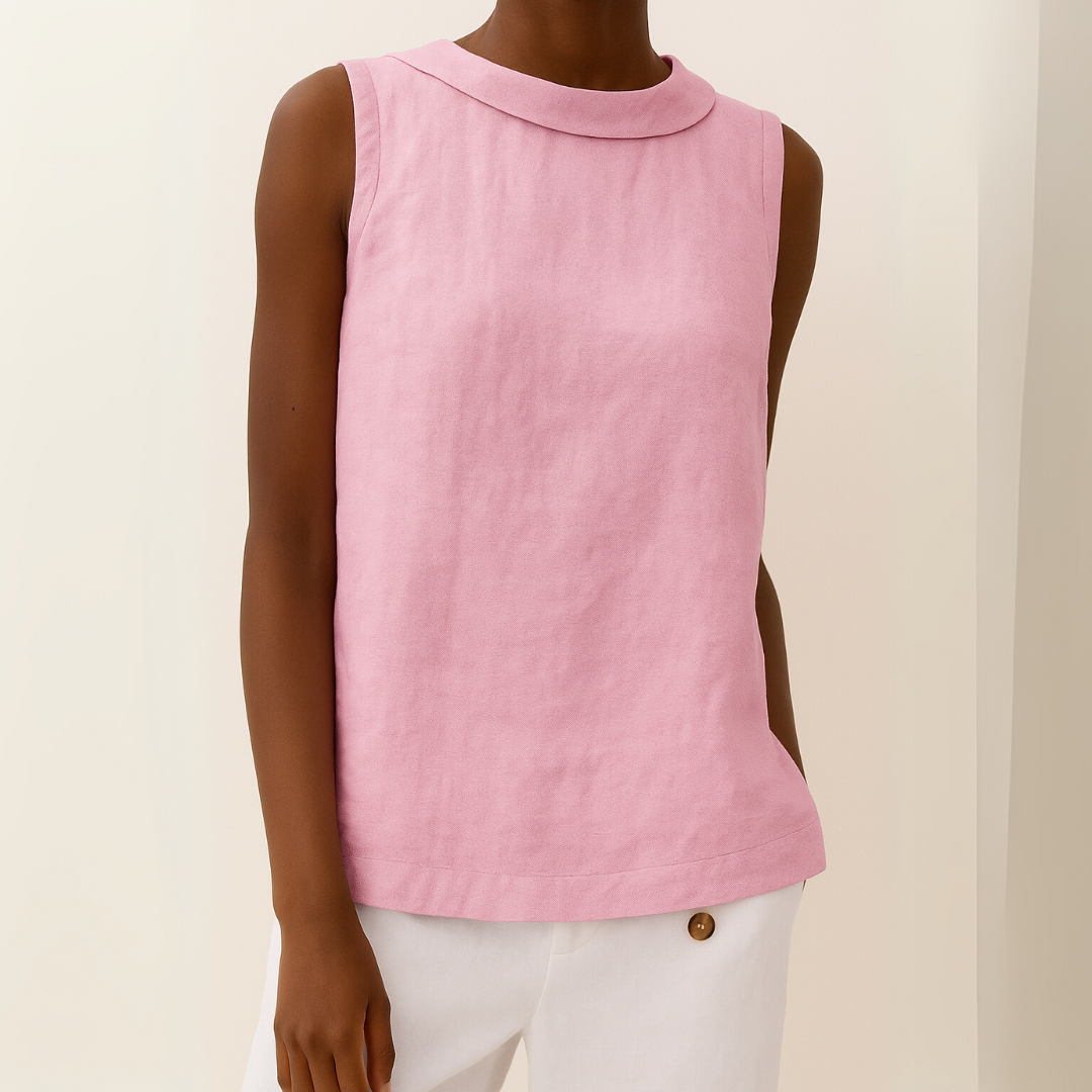 Dames Mouwloze Top Met Rolkraag Voor Een Chique Zomerlook 6