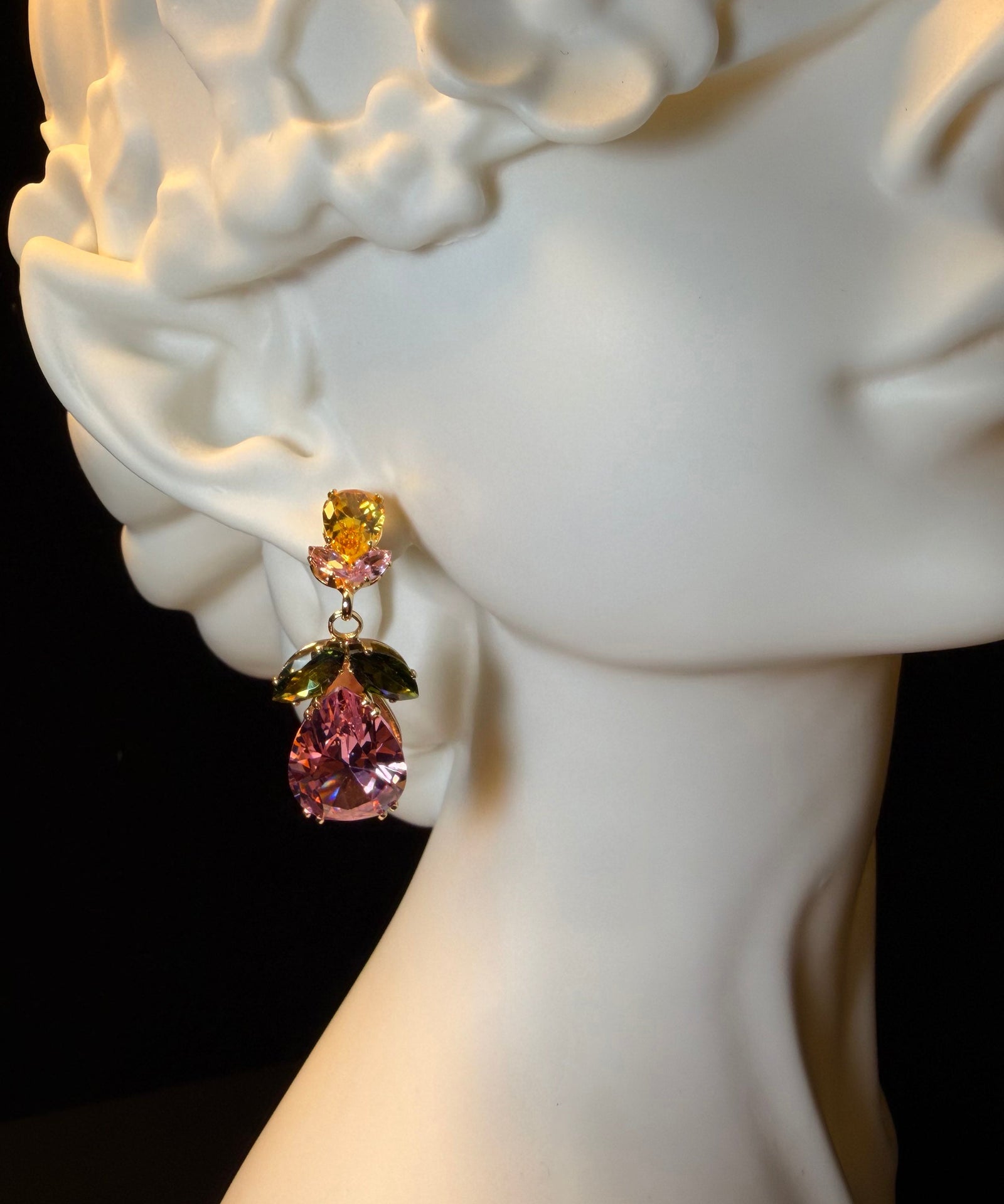 Dames Oorbellen Bloemen Waterdruppel Stijl 1