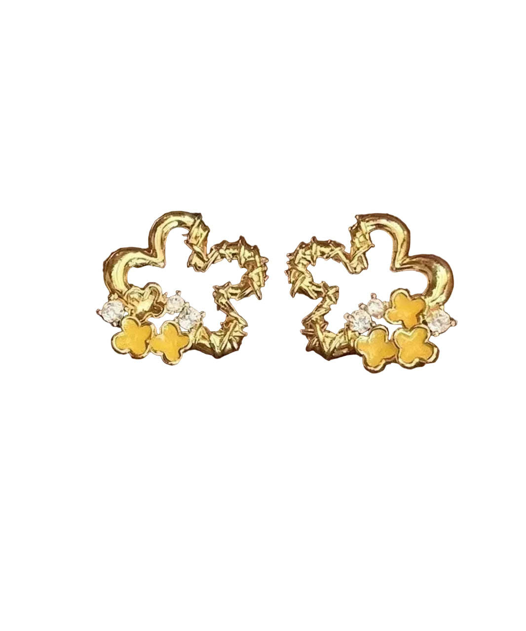 Dames Oorbellen Vintage Bloem Motief 0