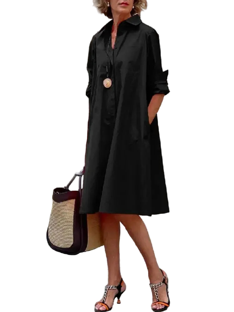 Dames Overhemdjurk Casual Stijl 0