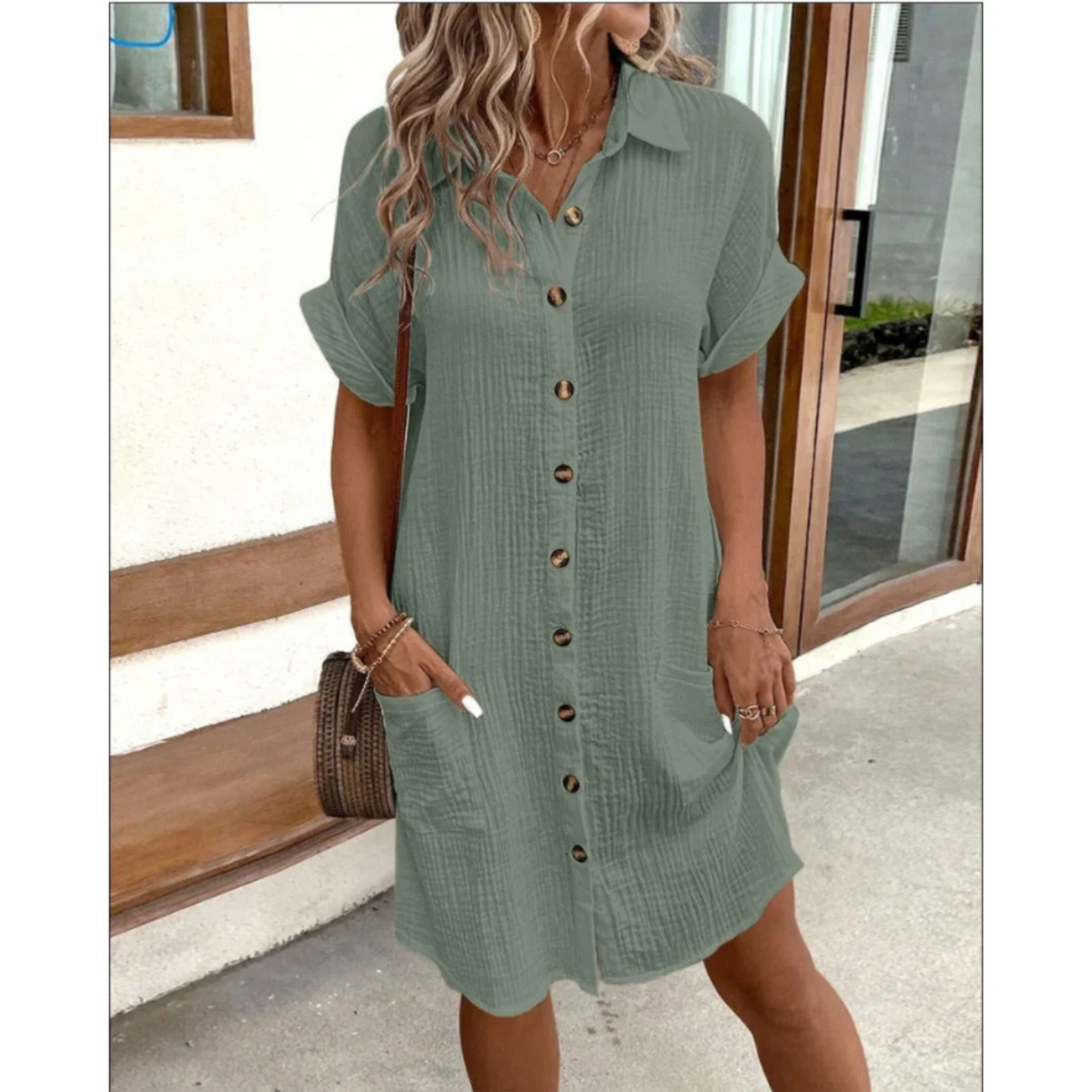 Dames Overhemdjurk Met Tijdloos Design 3