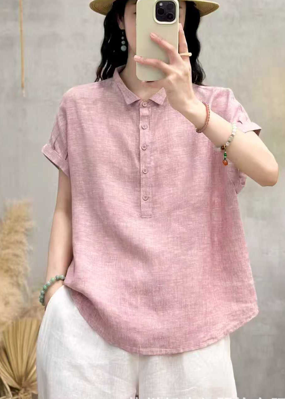 Dames Oversized Blouse met Peter Pan Kraag 1