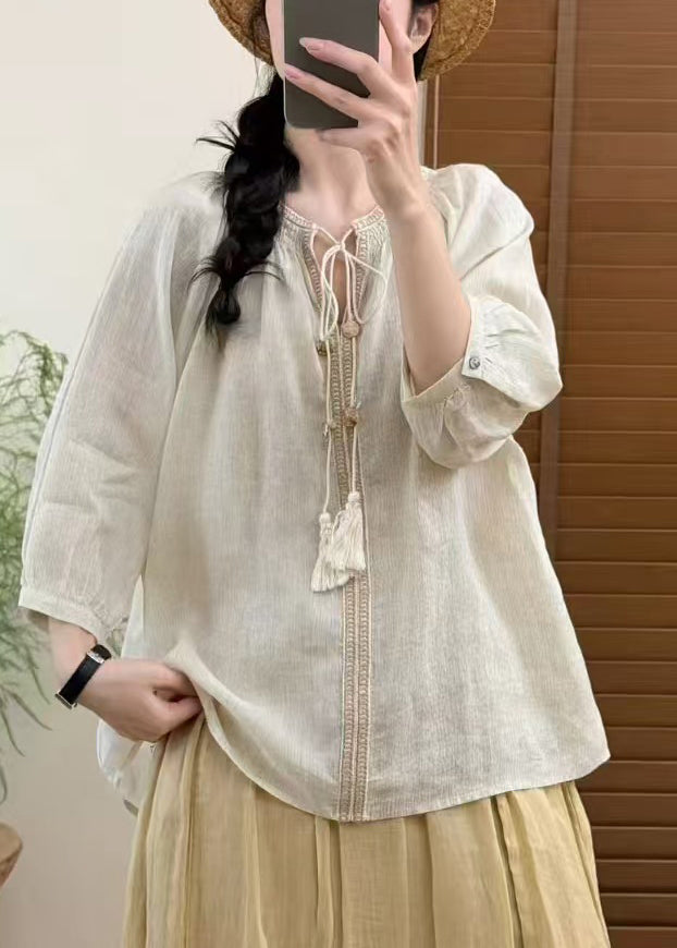Dames Oversized Blousetop met Veters 2