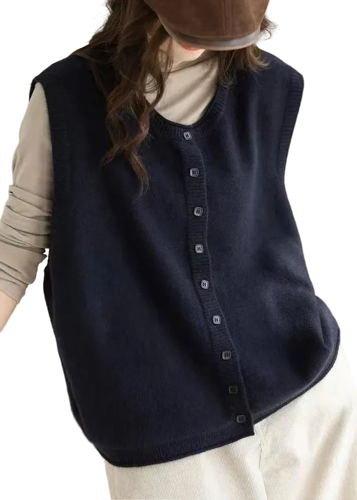 Dames Oversized Gebreid Vest Winterstijl 0