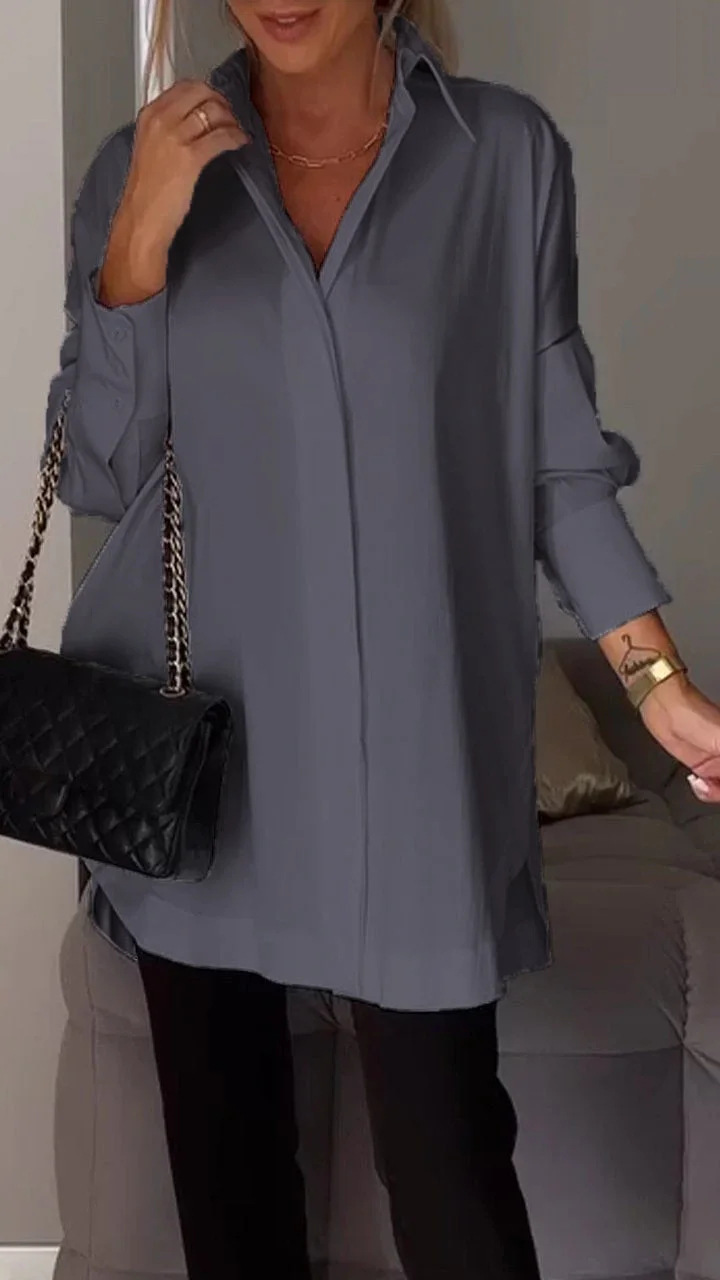 Dames Oversized Shirt Casual Stijl 6