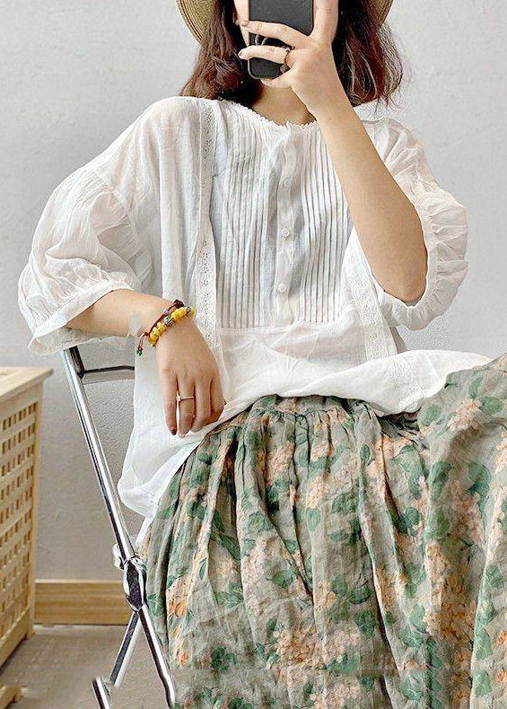 Dames Oversized Shirt Gerimpeld Zomerstijl 4