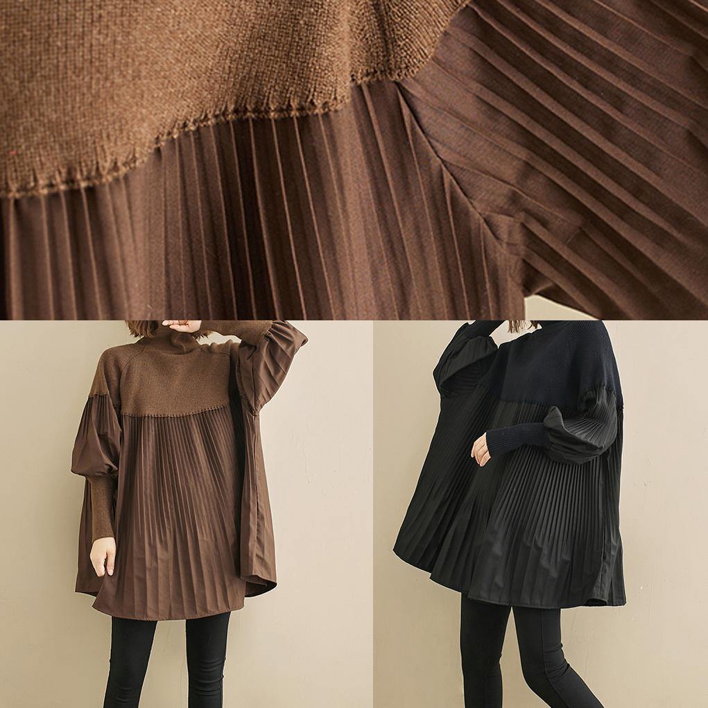 Dames Oversized Shirt met Hoge Hals 4