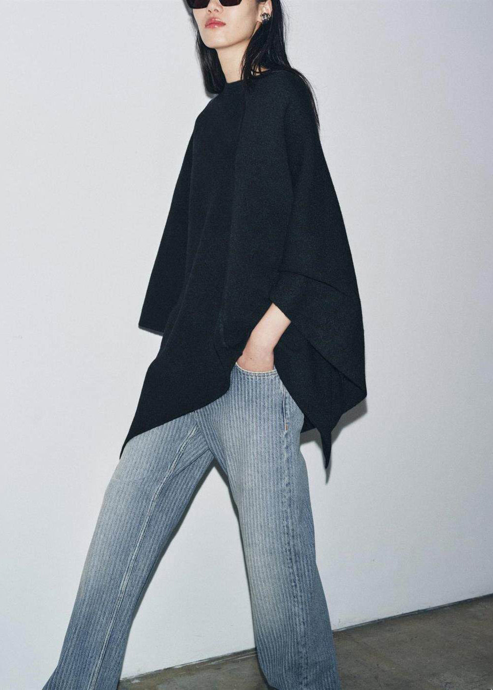 Dames Oversized Top Met Mantelmouwen 1