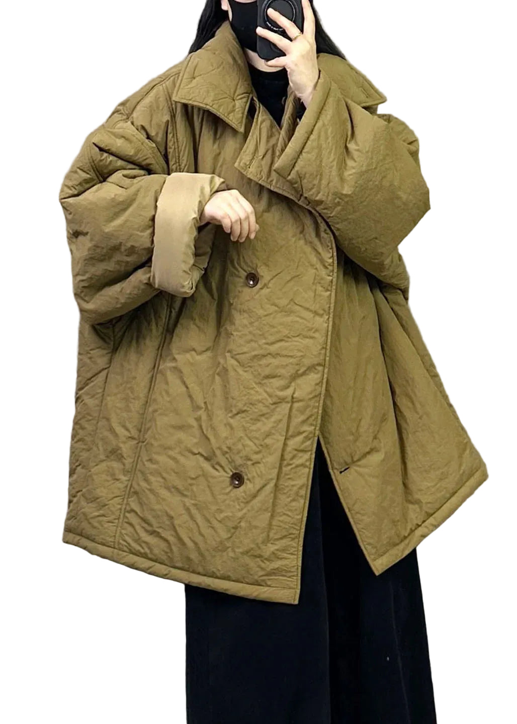 Dames Oversized Winterjas Gewatteerd 0