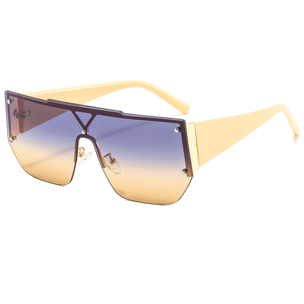 Dames Oversized Zonnebril Geometrisch Frame 1