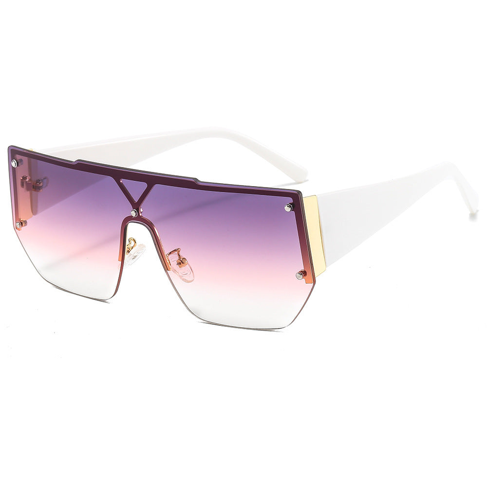 Dames Oversized Zonnebril Geometrisch Frame 5