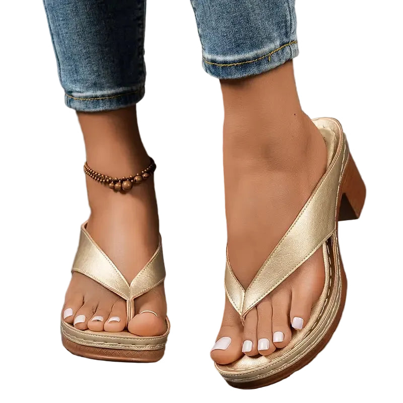 Dames Pantoffels met Hak Comfortabel 1