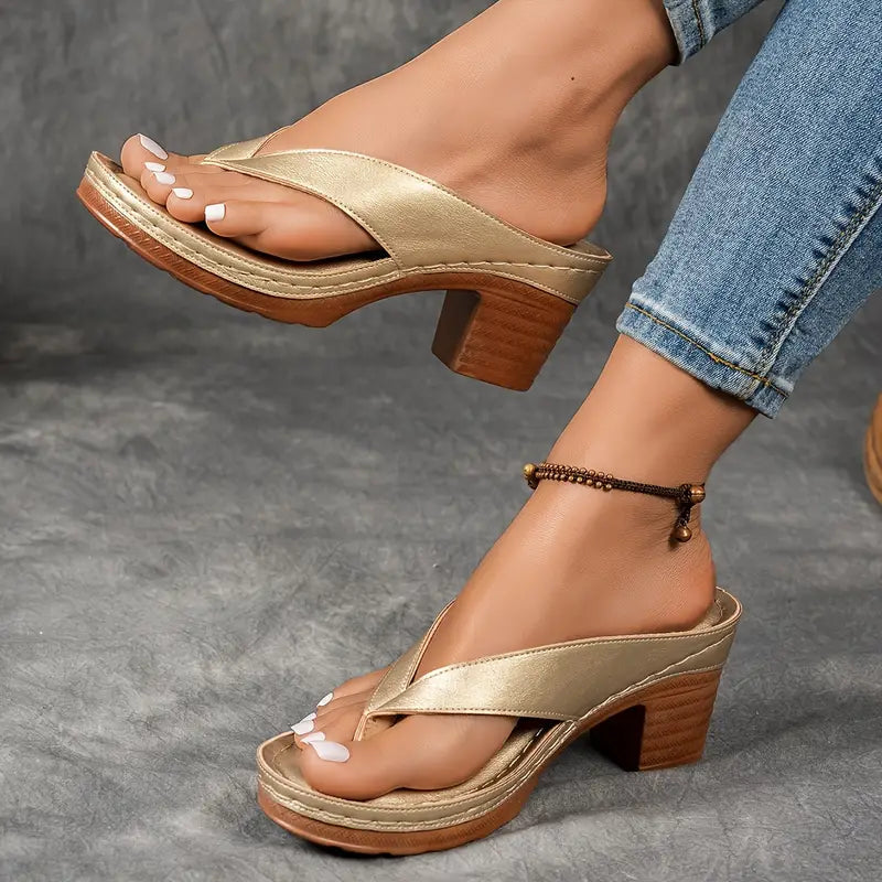 Dames Pantoffels met Hak Comfortabel 3