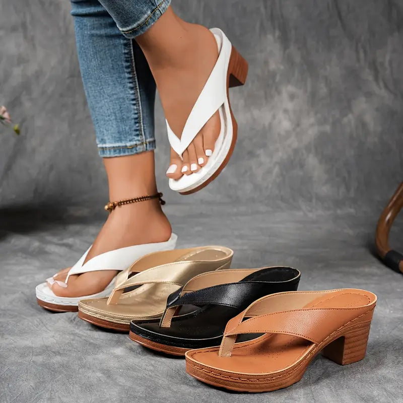 Dames Pantoffels met Hak Comfortabel 8